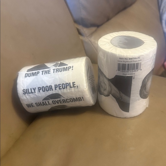 Novelty Political Toilet Paper Set - Black and White - Picture 2 of 2